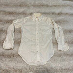 Thom Browne Classic White Oxford Button-Down Shirt size 1